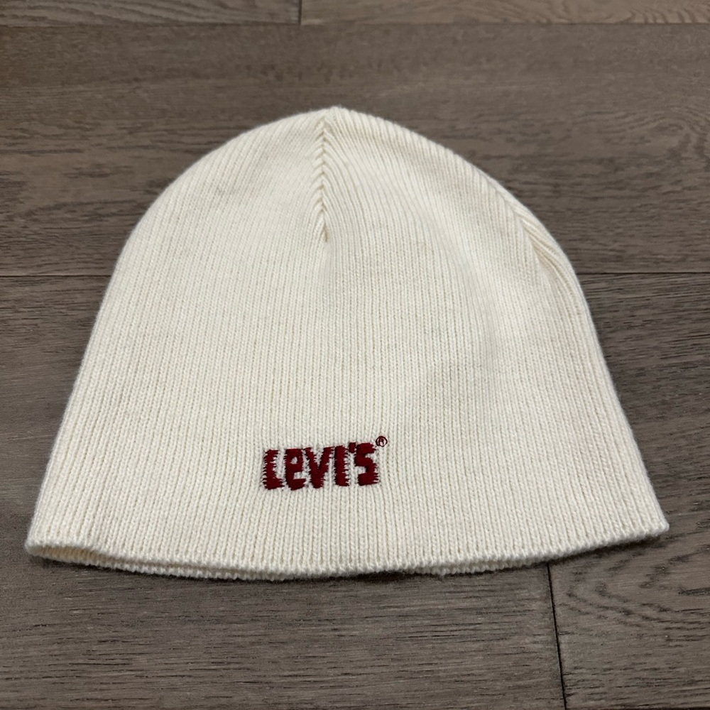 Levi's Kids White Beanie